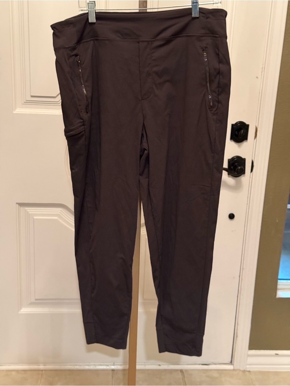 Athleta Women's Dark Grey Zippered Jogger Pants
